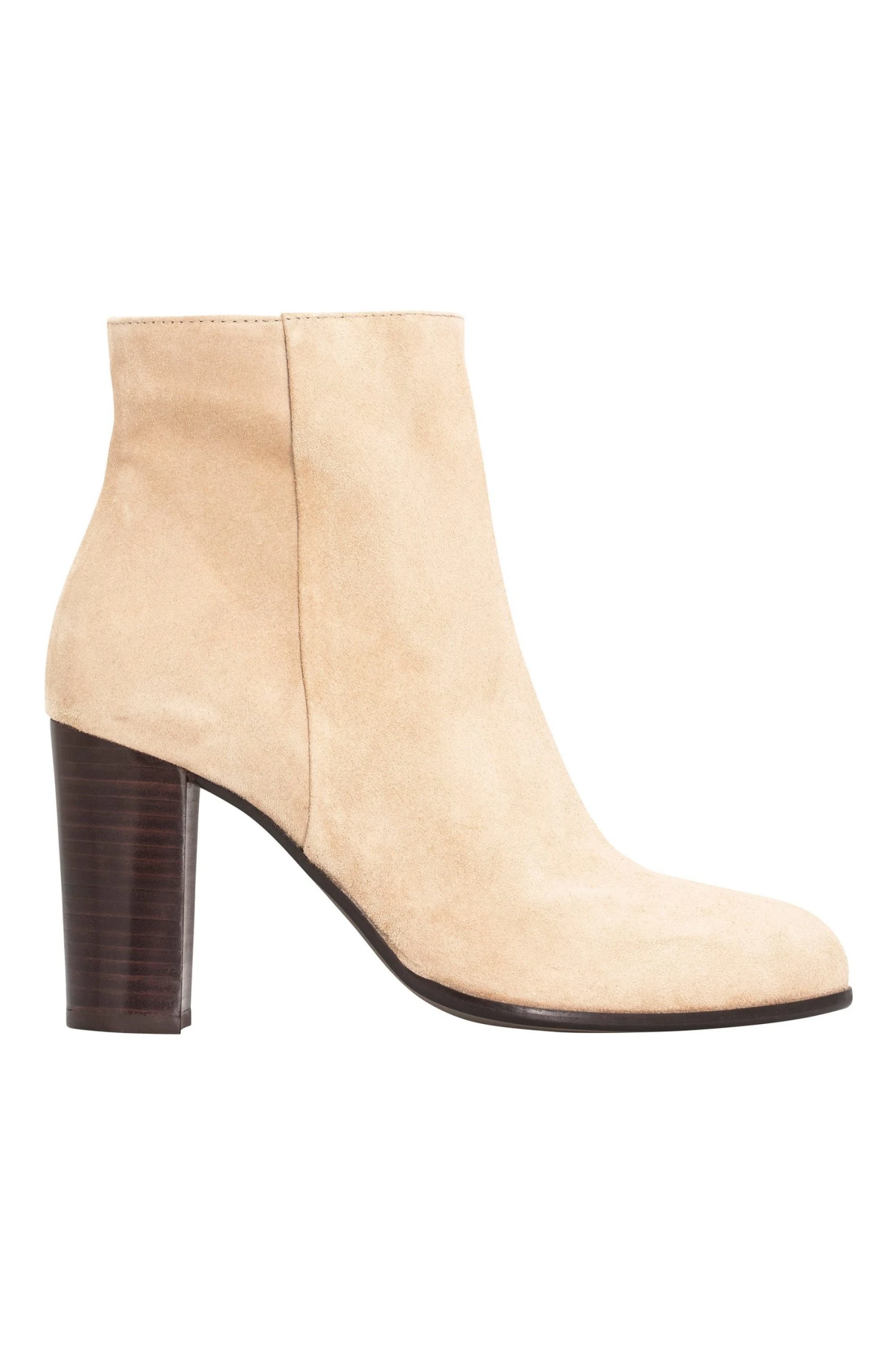 SadieBootsinGold.jpg W22B Sadie Boots In Light Taupe Suede Footwear