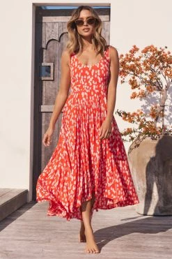 MISTER ZIMI Sales 96 S21A Sale Annabelle Dress In Sangria