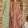 S21A Della Dress In Cinnamon Spot