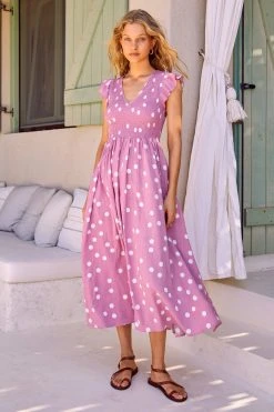 S21A Sale Della Dress In Rose Spot