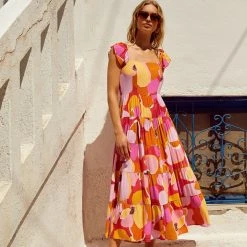 S21A Gabrielle Dress In Kea Sale