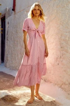 MISTER ZIMI Sales 21 S21A Sale Hazel Dress In Lychee