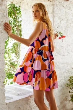 S21A Olivia Tie Dress In Loulida Sale