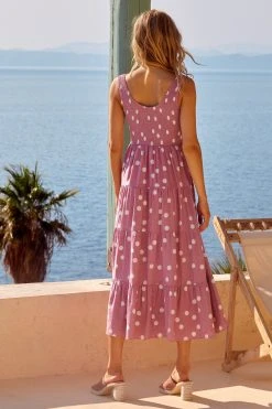 S21A Paris Dress In Rose Spot Sale