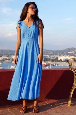 S21B Aubrey Dress In Ocean Sale