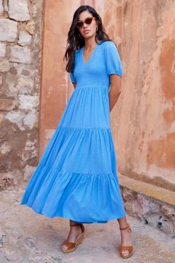 S21B Sale Cecile Summer Maxi Dress In Ocean