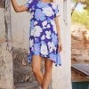 S21B Klare Dress In Blue Camellia