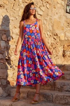 S21B Sale Leah Midi Dress In Azalea