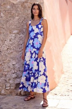 S21B Sale Maisie Dress In Blue Camellia
