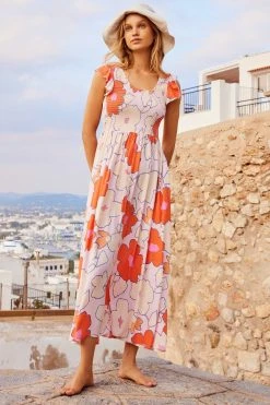 S21B Phoebe Dress In Pink Camellia