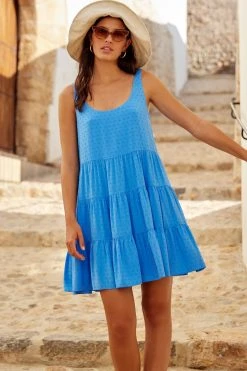 S21B Winifred Mini Dress In Ocean Sale