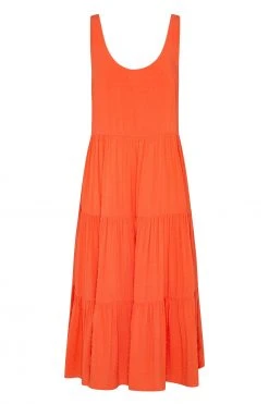 S21B Winifred Midi Dress In Coral