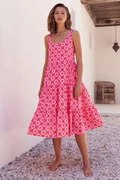 S21B Winifred Midi Dress In Daisy Chain