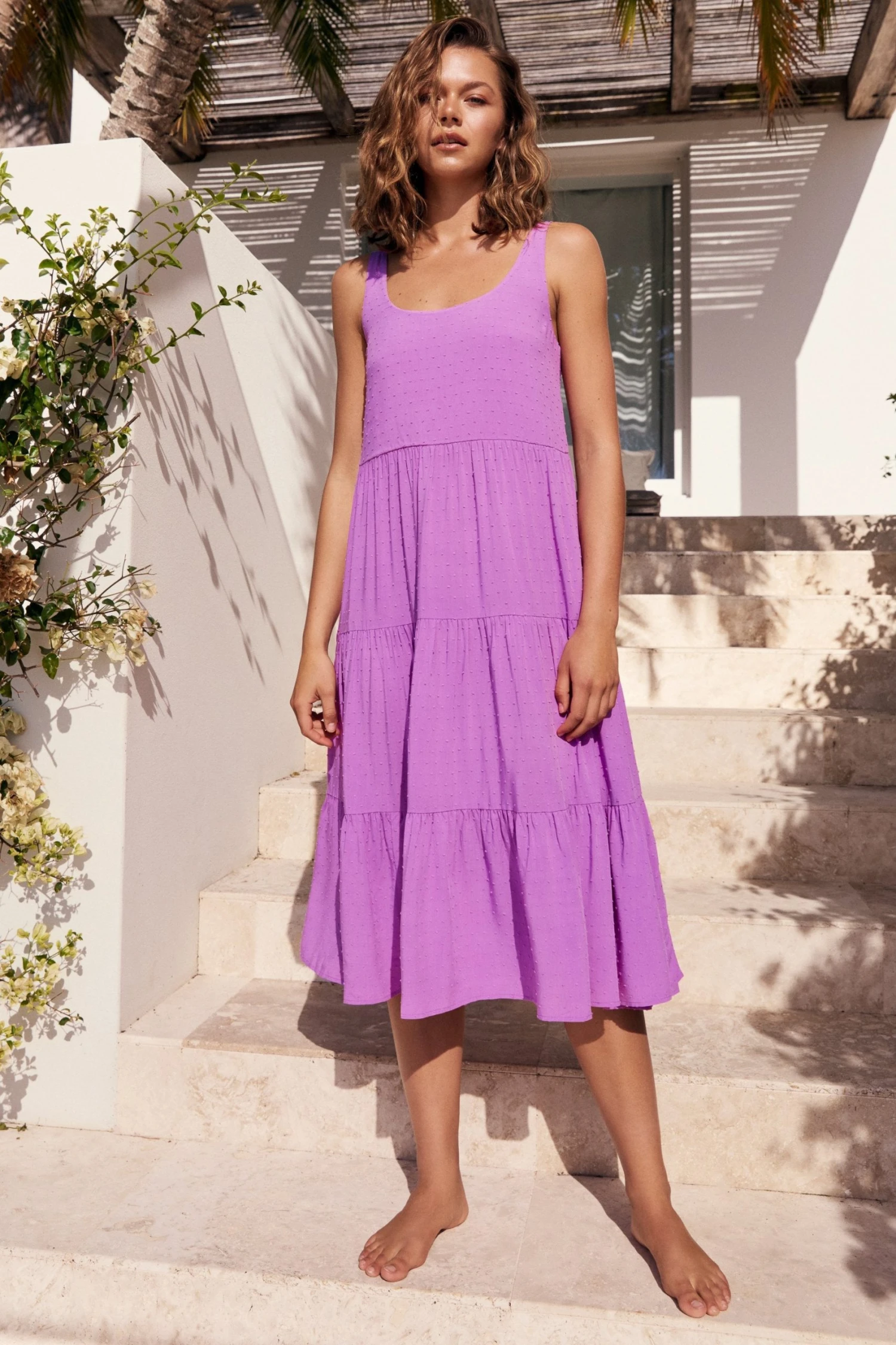 S21B Winifred Midi Dress In Iris 3 S21B Winifred Midi Dress In Iris