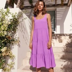 S21B Winifred Midi Dress In Iris 15 S21B Winifred Midi Dress In Iris