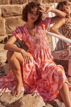 S21C Cecile Summer Maxi Dress In Costa Rica Sale