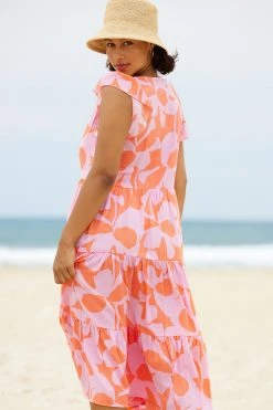 S21C Heidi Midi Dress In Costa Rica Sale