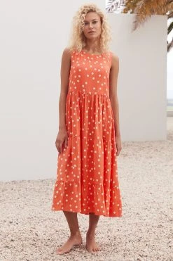 S21C Olivia Midi Tie Dress In Koh Phi Phi Sale