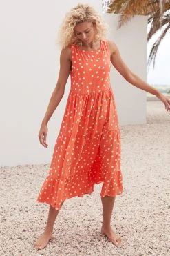 S21C Olivia Midi Tie Dress In Koh Phi Phi Sale