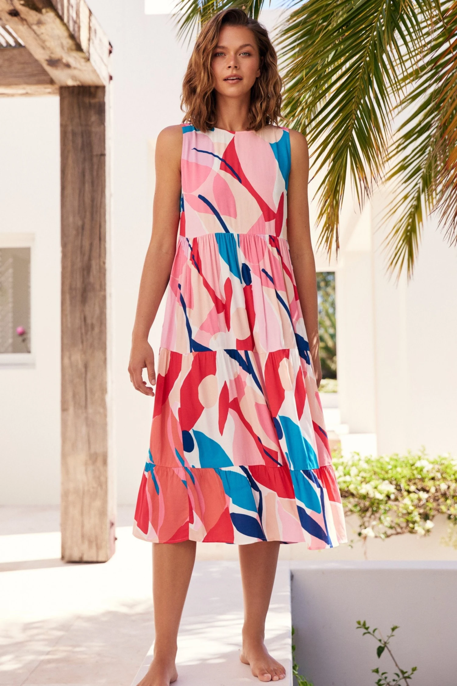 S21C Olivia Midi Tie Dress In Tulum Sale 3 S21C Olivia Midi Tie Dress In Tulum Sale