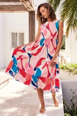 S21C Olivia Midi Tie Dress In Tulum Sale