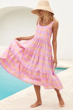 S21C Winifred Midi Dress In Cube Sale