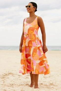 S21C Winifred Midi Dress In Tahiti