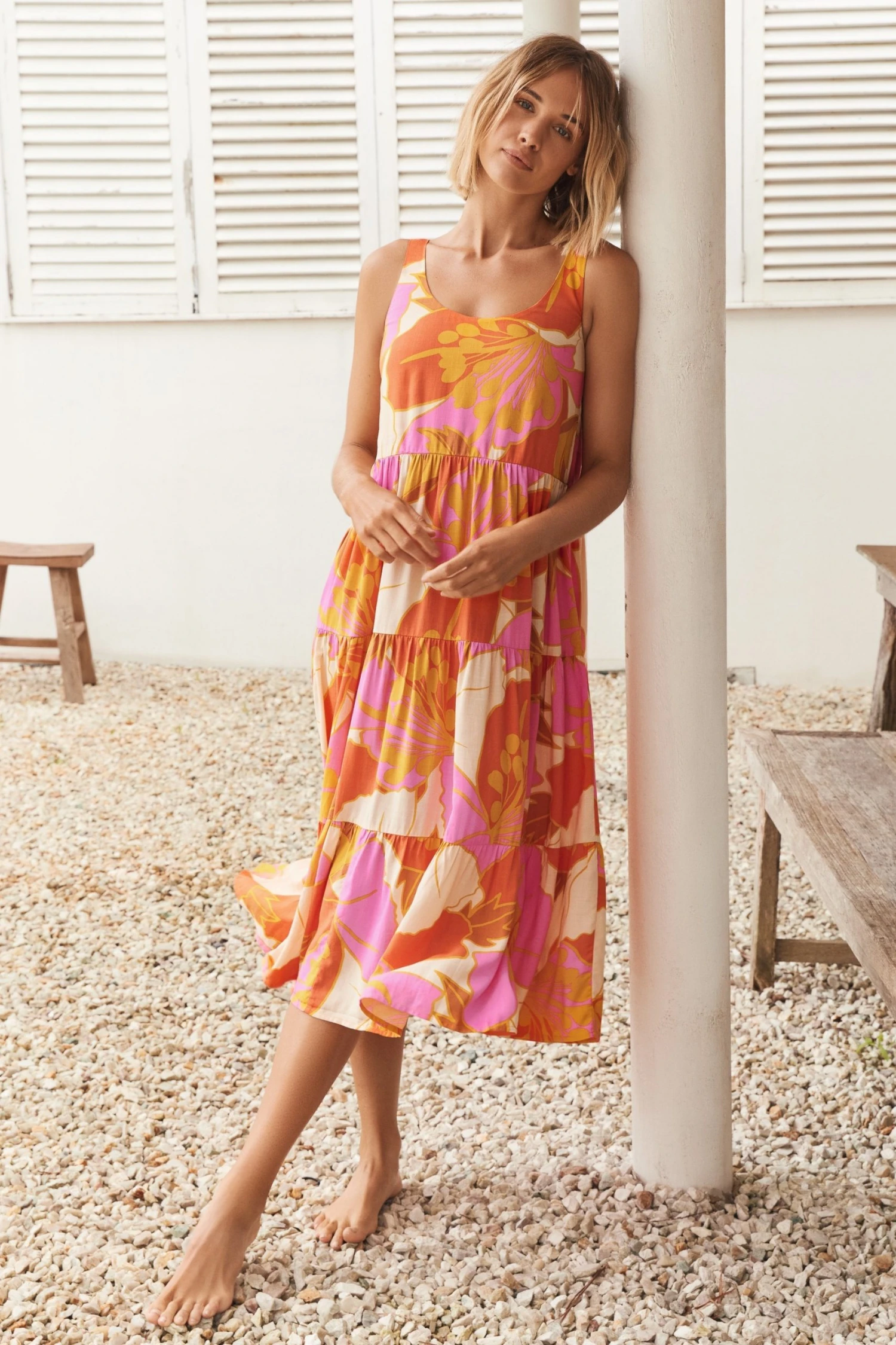 S21C Winifred Midi Dress In Tahiti 5 S21C Winifred Midi Dress In Tahiti