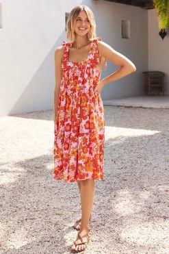 S21G Eliza Midi Dress In Caribbean Sale