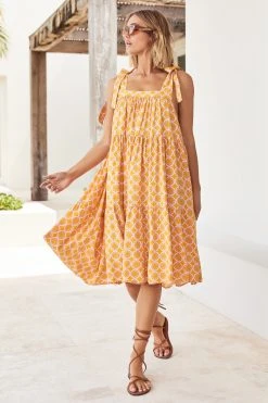 S21G Sale Eliza Midi Dress In Oia