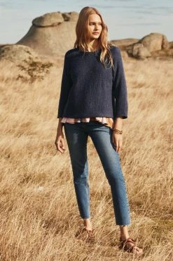 W22A Classic Mum Jeans In Dark Denim