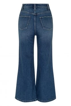 W22A Drew Cropped Flares In Dark Denim