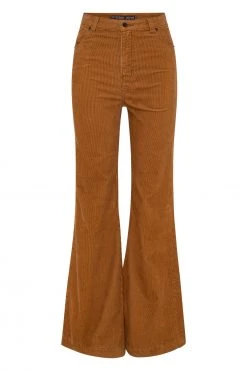 W22A Denim Drew Flares In Mustard Corduroy