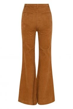 W22A Denim Drew Flares In Mustard Corduroy