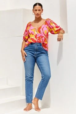 W22A Elodie Top In Saffron Tops 13 W22A Elodie Top In Saffron Tops