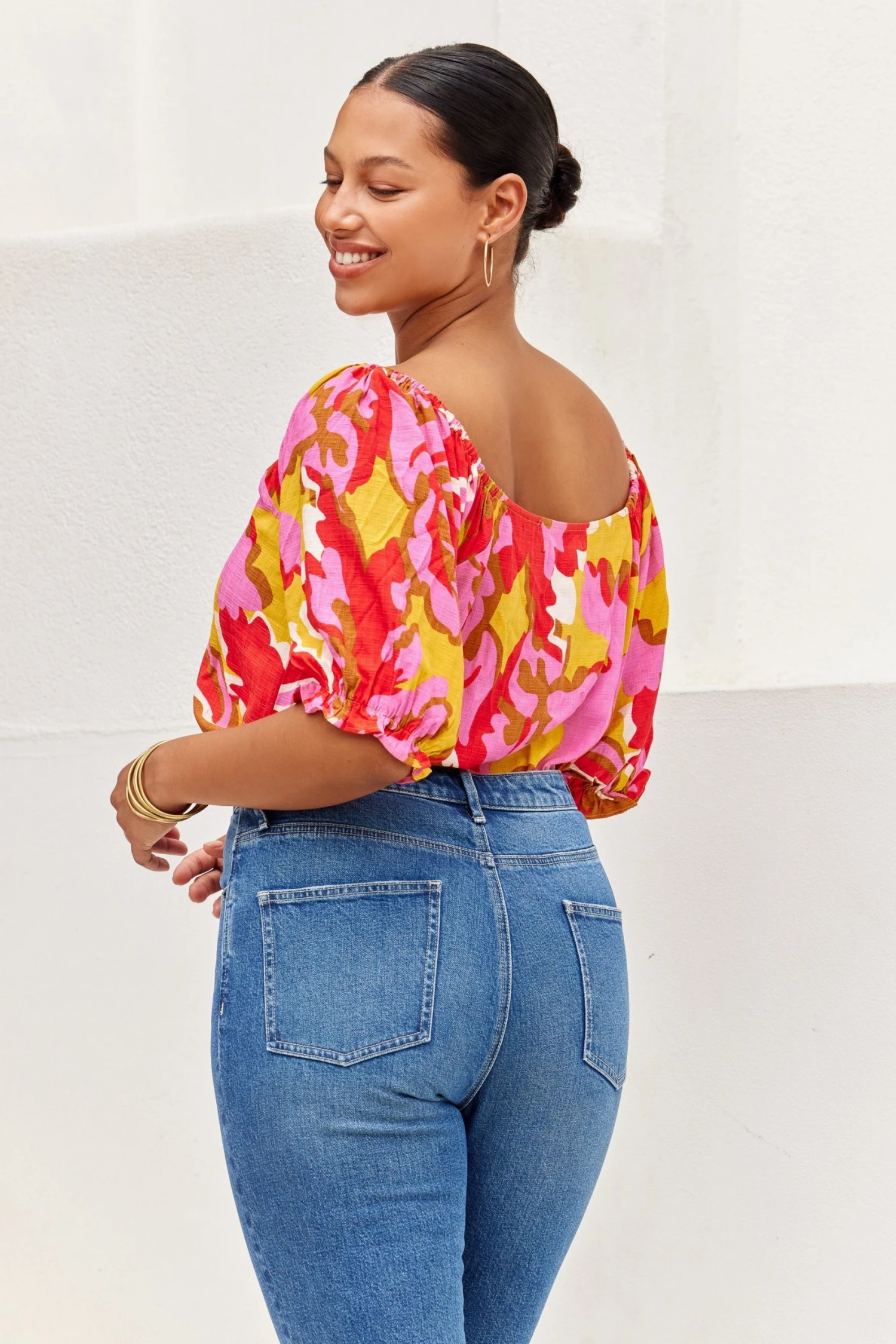 W22A Elodie Top In Saffron Tops 7 W22A Elodie Top In Saffron Tops