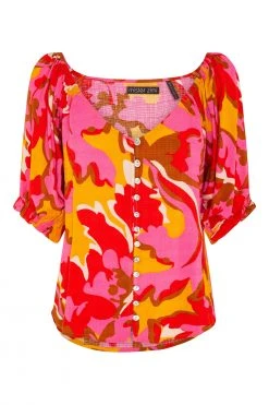 W22A Elodie Top In Saffron Tops 15 W22A Elodie Top In Saffron Tops