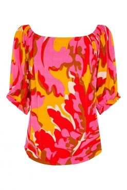 W22A Elodie Top In Saffron Tops 16 W22A Elodie Top In Saffron Tops