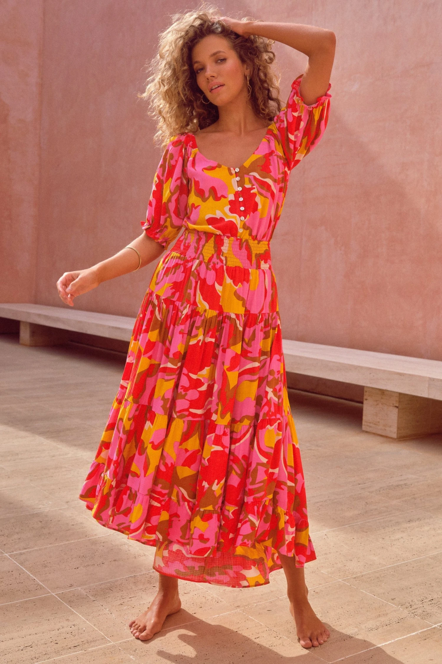 W22A Elyse Skirt In Saffron 3 W22A Elyse Skirt In Saffron