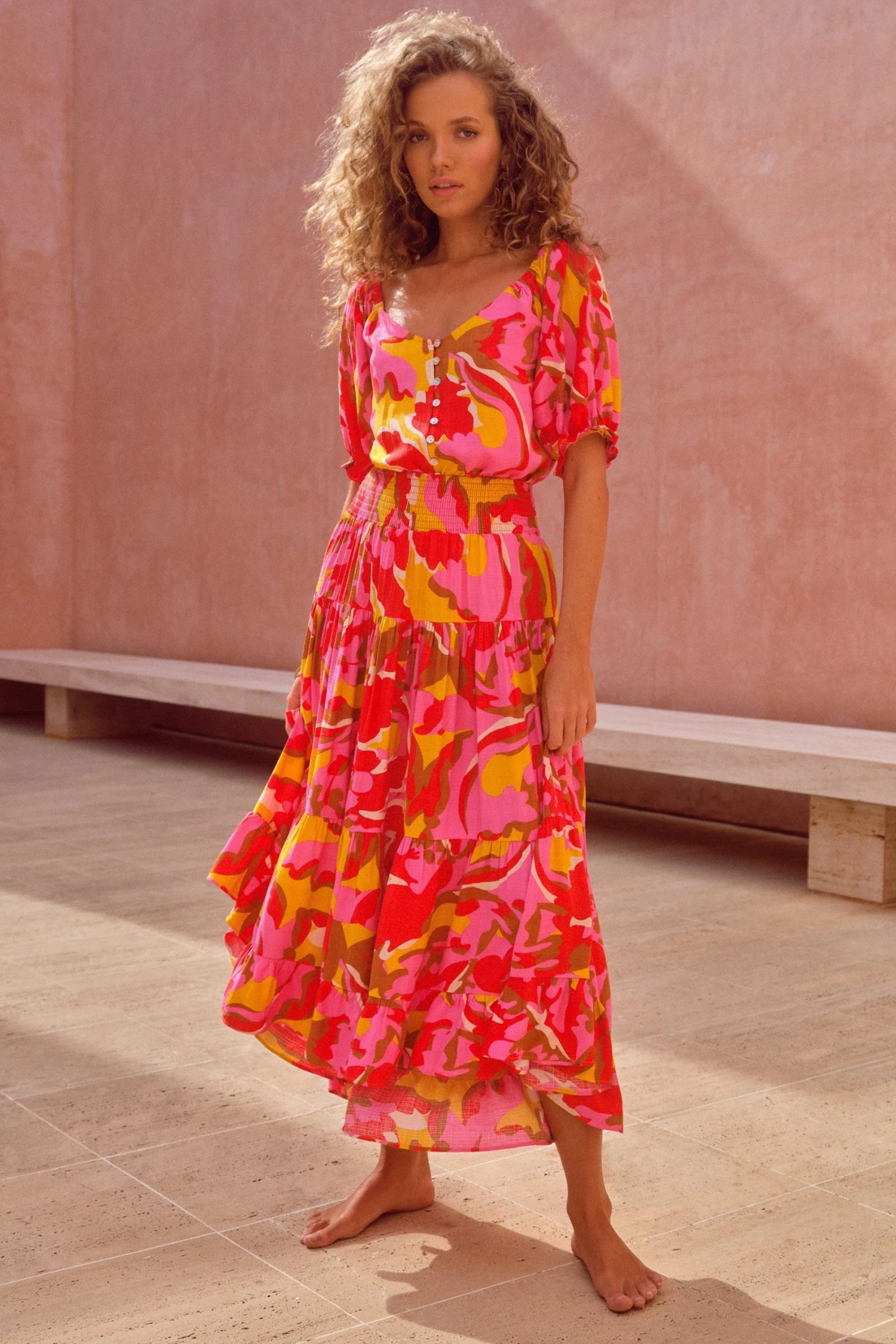 W22A Elyse Skirt In Saffron 6 W22A Elyse Skirt In Saffron