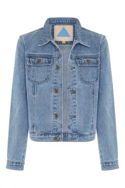 W22A Freya Jacket In Mid Blue Denim Tops