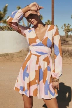 W22A Dresses Giselle Mini Dress In Jacaranda