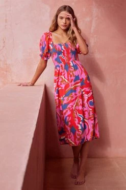 W22A Keira Dress In Sugar Maple