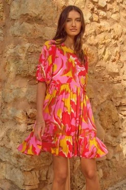 W22A Dresses Lottie Mini Dress In Saffron