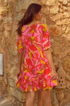 W22A Dresses Lottie Mini Dress In Saffron