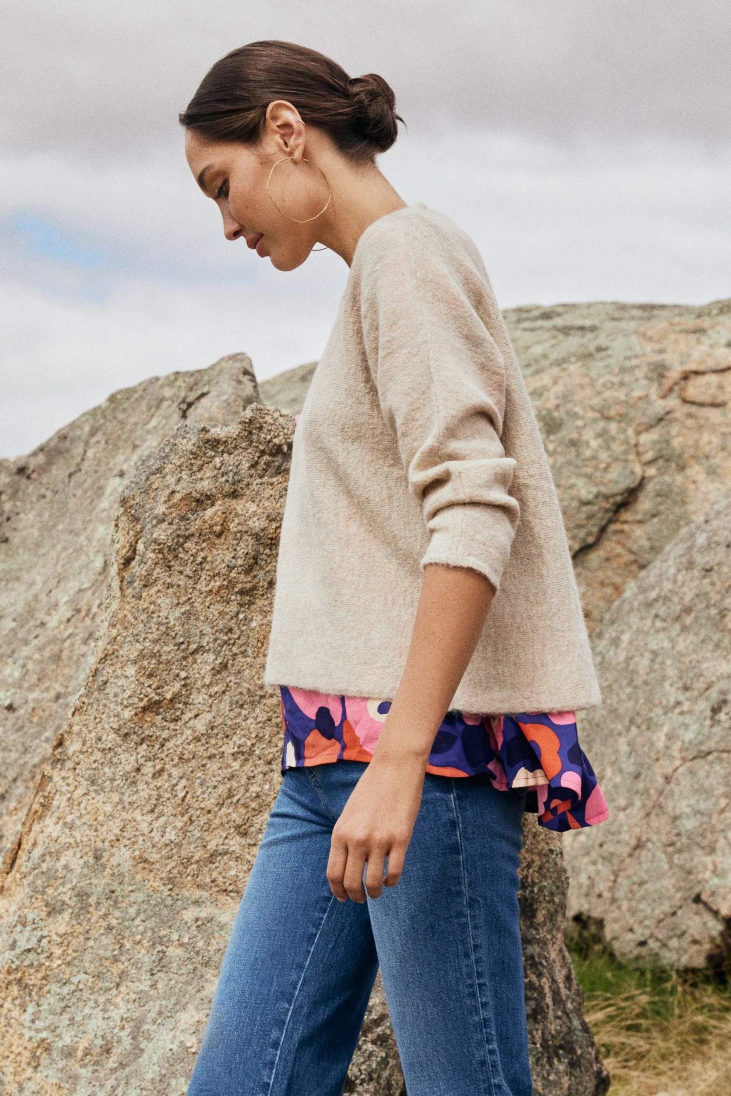 W22C Milla Jumper In Oatmeal Tops 4 W22C Milla Jumper In Oatmeal Tops