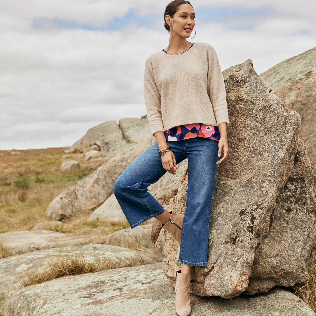 W22C Milla Jumper In Oatmeal Tops 9 W22C Milla Jumper In Oatmeal Tops