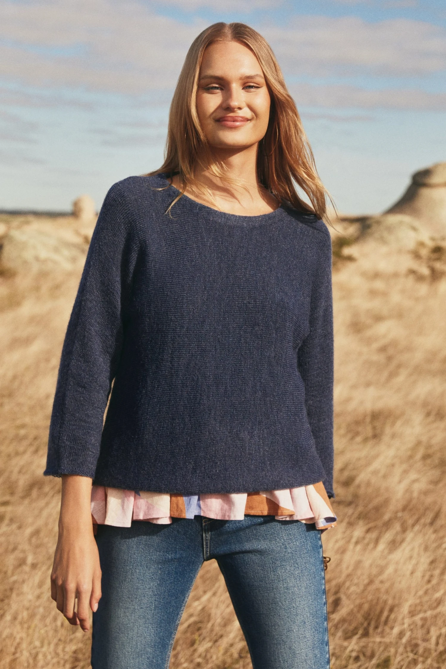 W22C Milla Jumper In Teal Tops 3 W22C Milla Jumper In Teal Tops