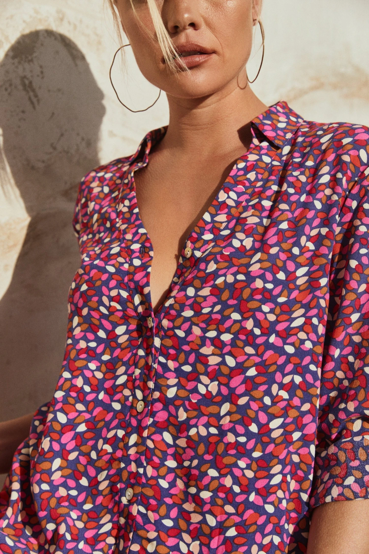 W22A Tops Phoebe Shirt In River Birch 3 W22A Tops Phoebe Shirt In River Birch