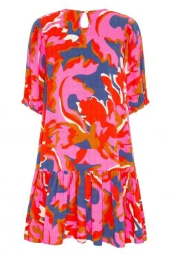 W22A Rosa Frill Sleeve Dress In Sugar Maple 18 W22A Rosa Frill Sleeve Dress In Sugar Maple